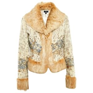 bebe Rabbit-fur Coat